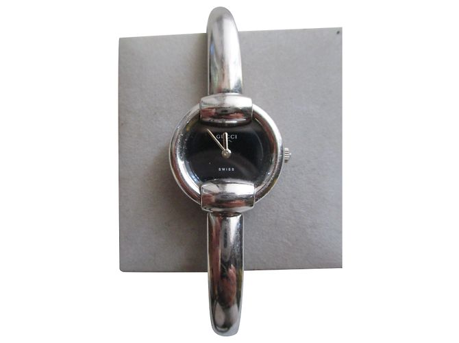 Orologio Gucci Horsebit Acciaio Dial Nero