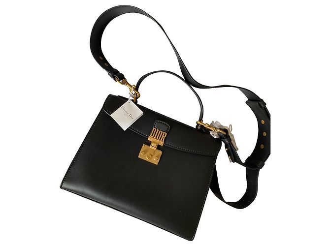 Christian Dior Bolsa Dioraddict com alça superior Preto