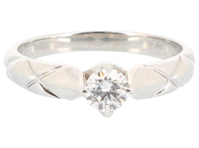 Chanel Ring Silber Weißgold  ref.215492