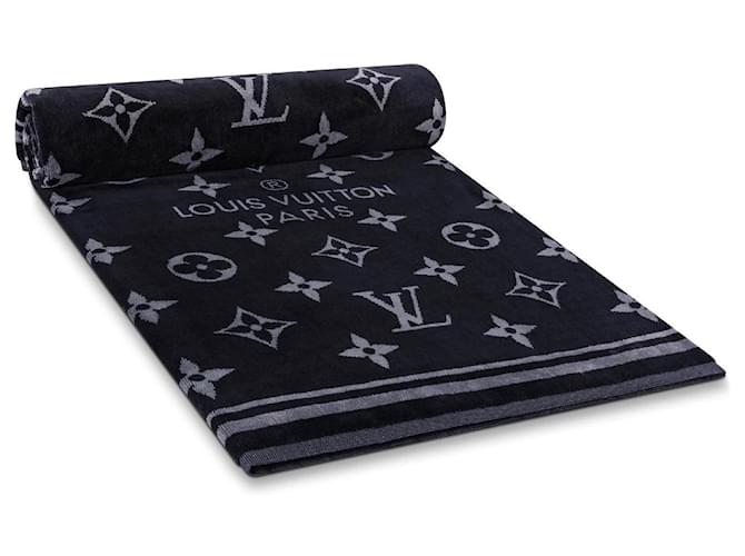 Louis Vuitton LV Beach Towel eclipse new Grey Cotton  ref.215506