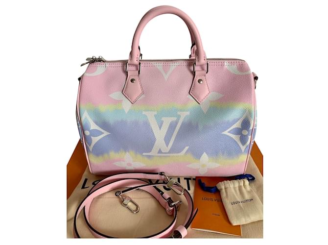 Louis Vuitton Speedy 30 Escale Pastel Pink Cloth ref.215522 - Joli