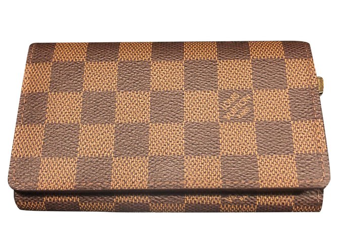Louis Vuitton Wallets Brown Cloth  ref.215683