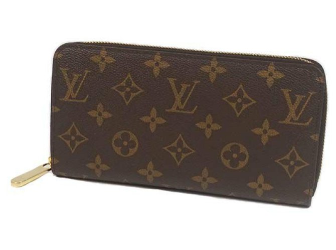 Louis Vuitton Zippy Brieftasche Unisex lange Brieftasche M.41895 Fuschia Leinwand  ref.215704