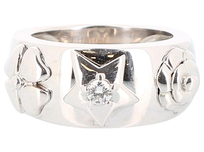 Chanel Ring Silber Weißgold  ref.215748