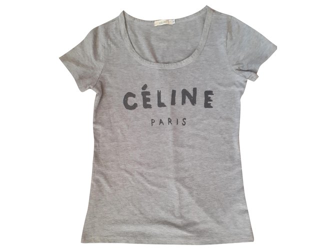 Céline Tops Grey Cotton Elastane  ref.215763