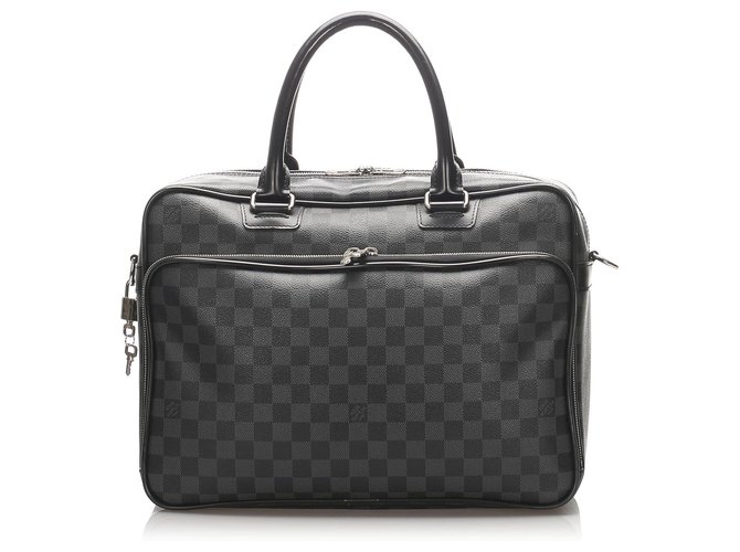 Louis Vuitton Damier Graphite Icare Laptop Bag - Black Laptop