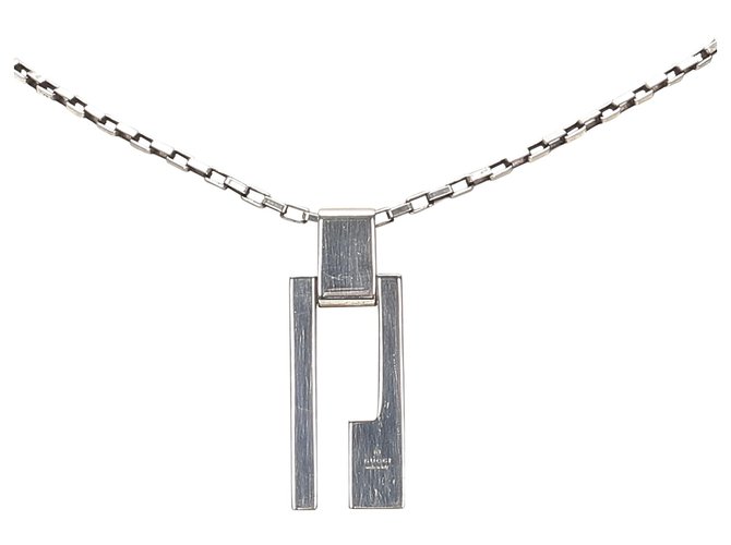 gucci silver necklace