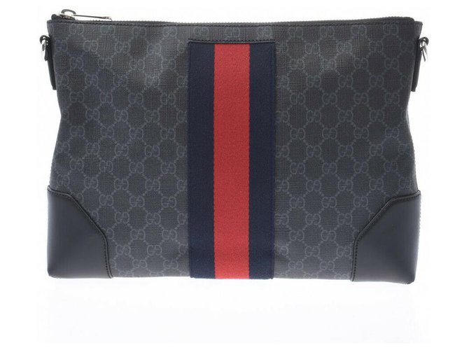 Gucci Clutch bag Black Cloth  ref.215917