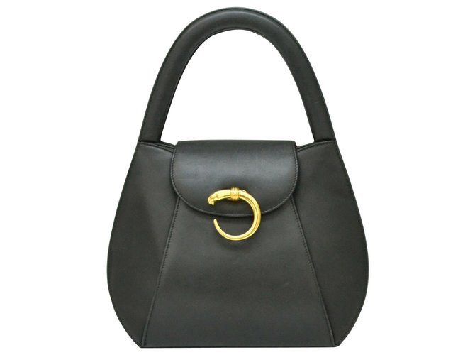 Cartier handbag Black Leather  ref.216128