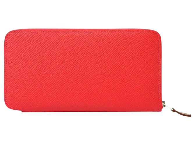 Hermès Hermes wallet Red Leather  ref.216146