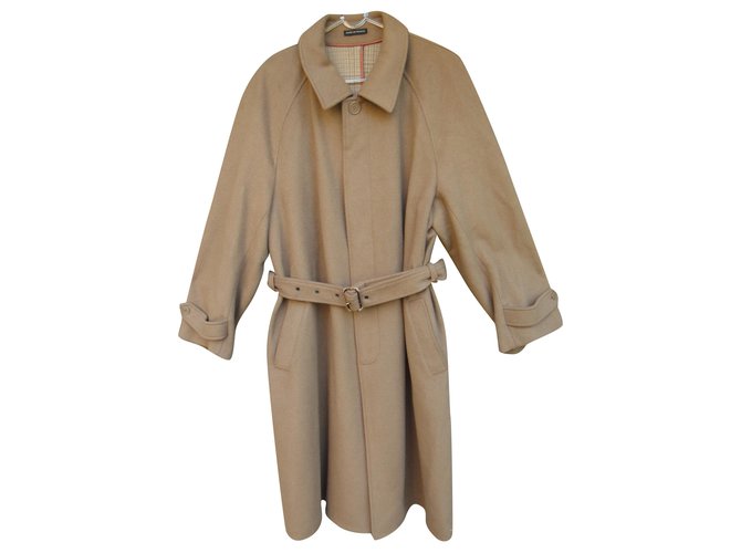 Yves Saint Laurent vintage men's coat t L Beige Wool  ref.216167