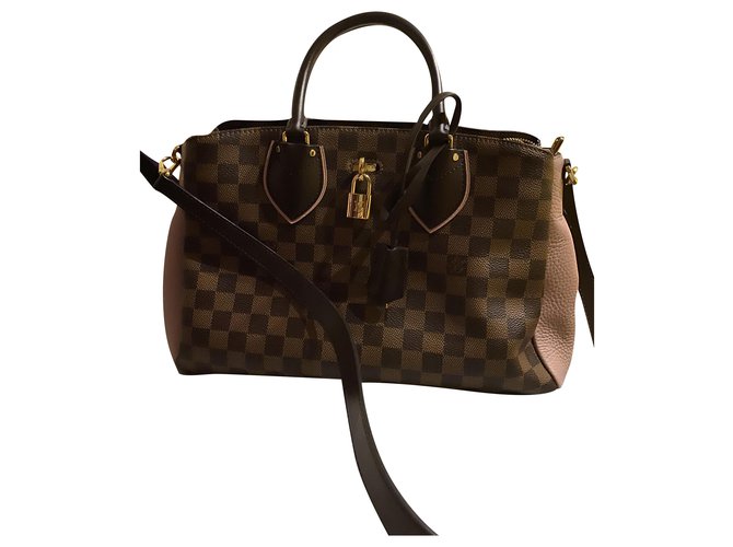Louis Vuitton Handbags Brown Leather  ref.216169