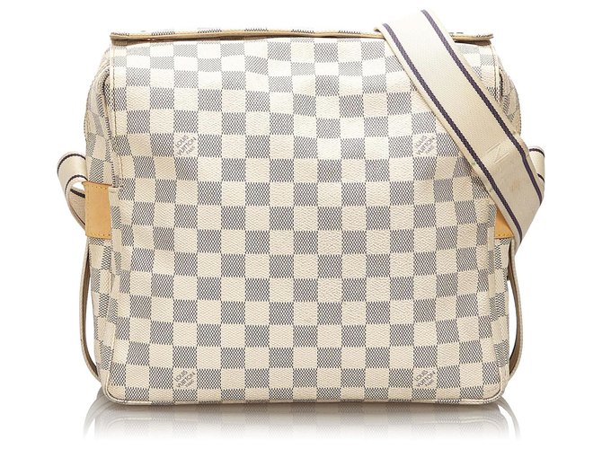 Louis Vuitton Damier Azur Naviglio N51189 White Cloth ref.909995 - Joli  Closet
