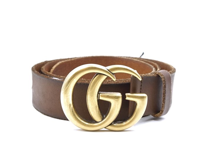 gg buckle leather belt