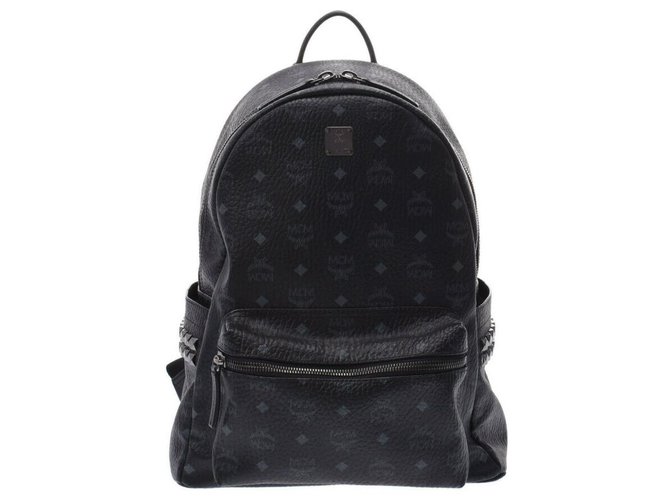 mcm black bookbag