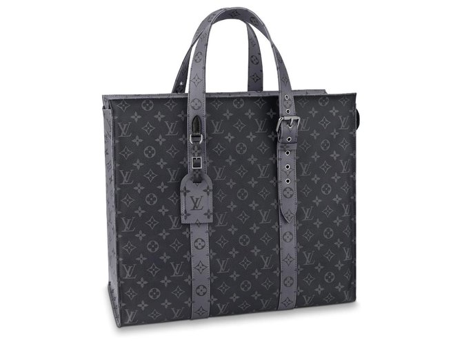Louis Vuitton LV new cabas Zippe GM Grey Leather  ref.216380