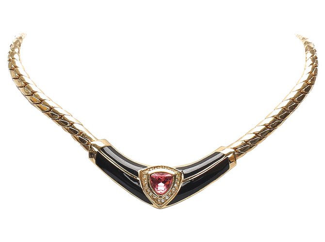 Dior Gold Necklace Earring Set Multiple colors Golden Metal  ref.216534