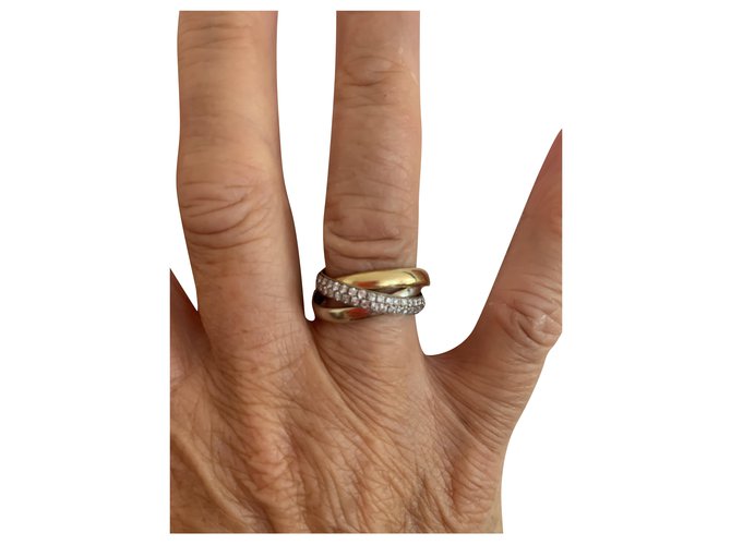 Autre Marque Ring 2 0rs Gold hardware White gold  ref.216605