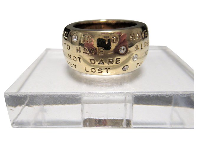 nægte Leeds Misbrug Autre Marque Dyrberg/Kern gold-plated ring with crystals Golden ref.216624  - Joli Closet