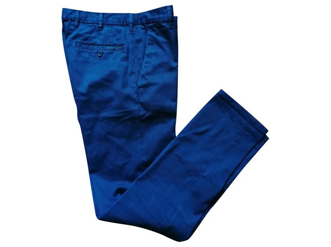 Prada Classic Dark blue Cotton  ref.216631