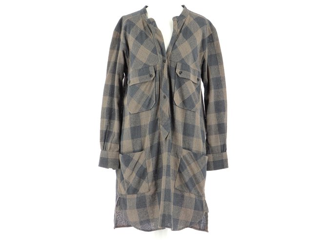 Isabel Marant Etoile robe Brown Silk  ref.216718