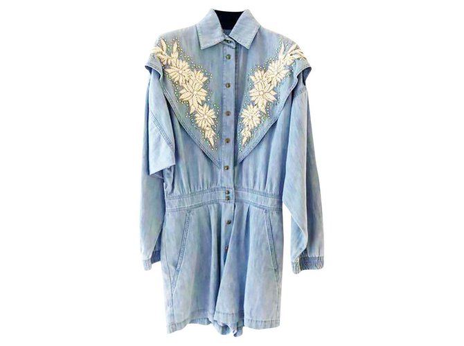 Gucci 5,7K$  Runway NY Yankees jumpsuit Blue Cotton  ref.216750
