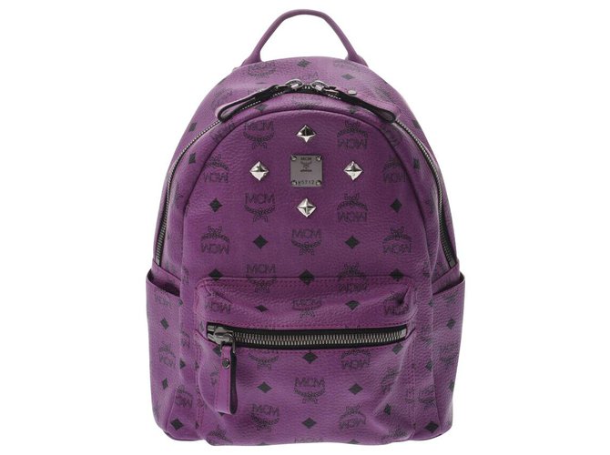 mcm purple backpack
