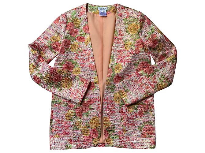 Roseanna Tweedjacke mit Blumenmuster Rosa Pink