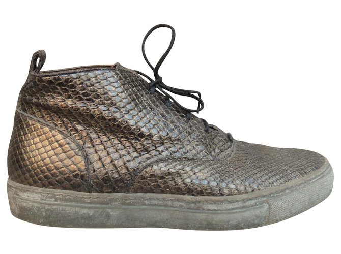 Sartore p sneakers 38,5 in python Bronze  ref.216986