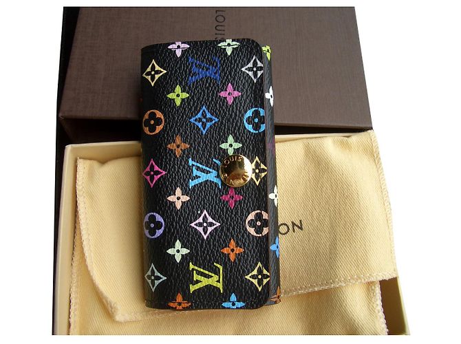 Louis Vuitton black murakami key ring Multiple colors