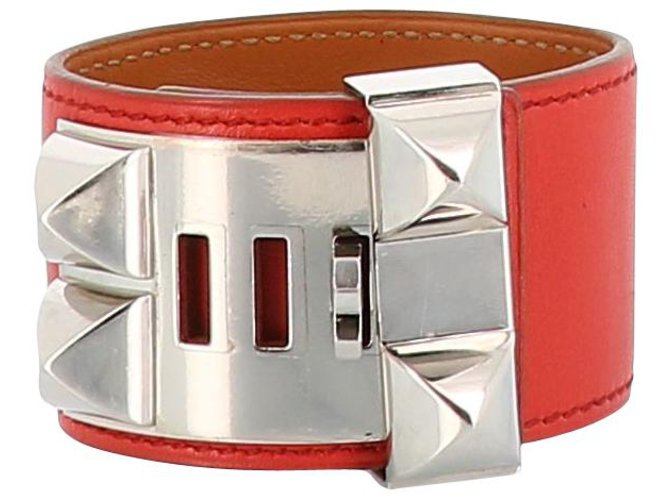 Hermès Hermes bracelet Orange Leather  ref.217081