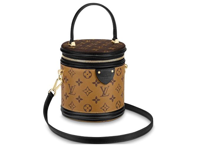 Louis Vuitton LV Cannes Monogram bolsa reversa Cannes Marrom