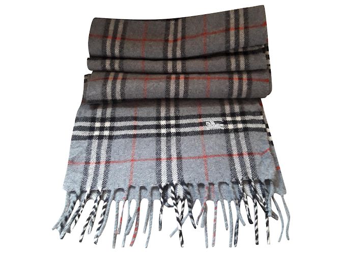 Burberry Sciarpe da uomo Grigio Lana