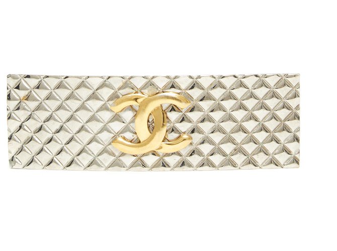 Chanel SILVER TIMELESS GOLDEN CC Silvery Metal  ref.217234