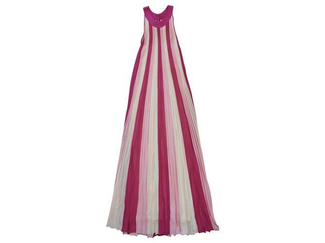 Christian Dior Dresses Pink Beige Viscose  ref.217296