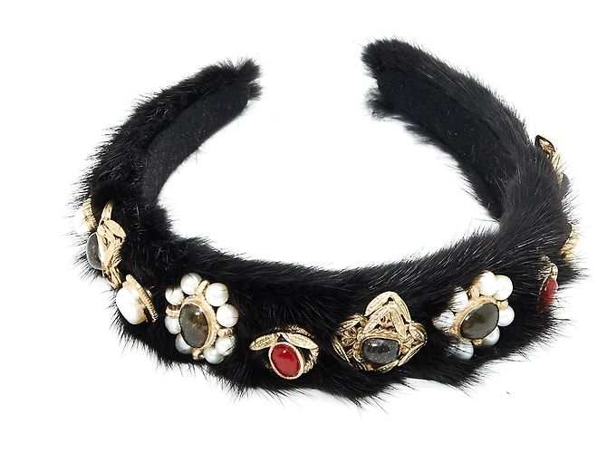 Chanel EDIMBURGO 13/14 visone Nero Pelliccia