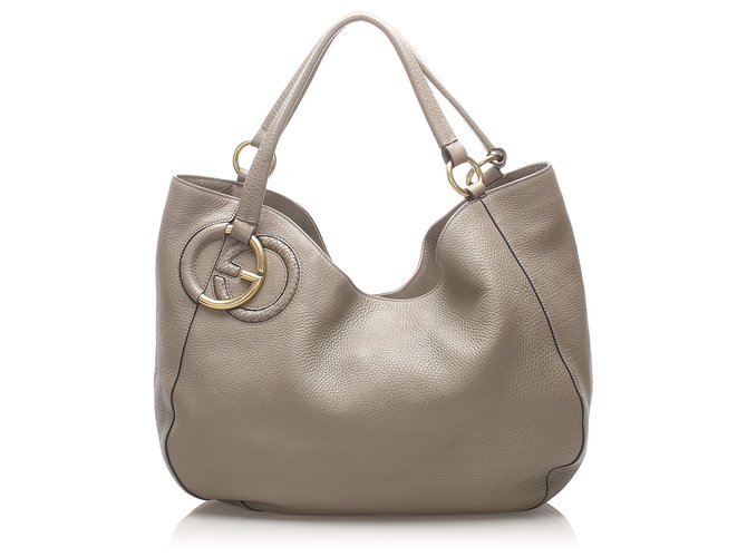 Gucci Women's Interlocking G Leather Tote Bag