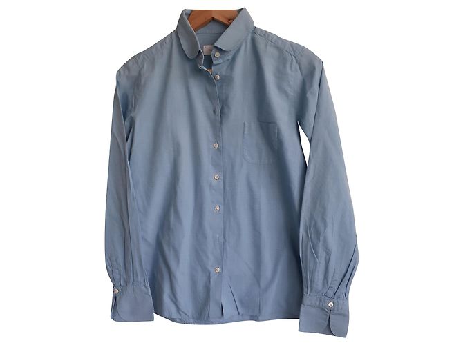 Autre Marque Camicia FIGARET in cotone azzurro Blu chiaro