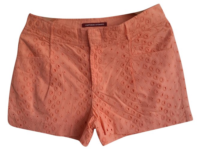 Comptoir Des Cotonniers Pantalones cortos Naranja Algodón  ref.217674