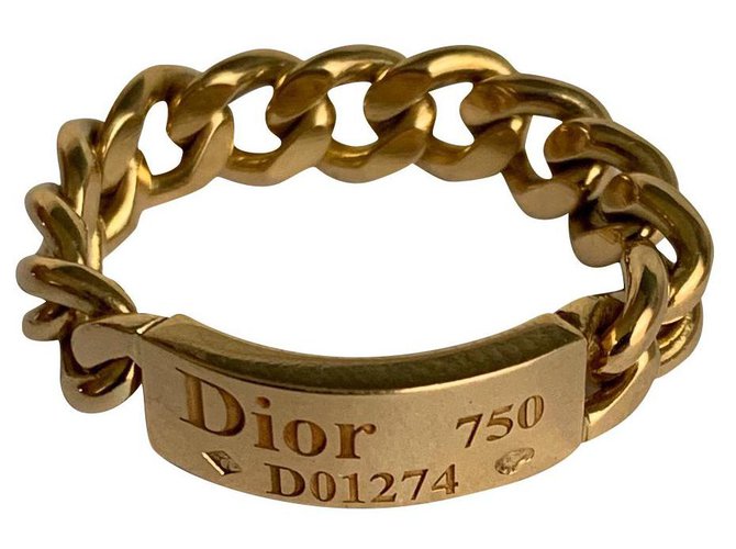 Dior Anillo de acera Dorado Oro amarillo  ref.217680