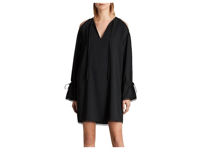 All Saints Aster Kleid neu Schwarz