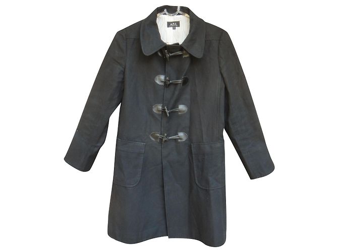Abrigo ligero de algodón negro Apc 38