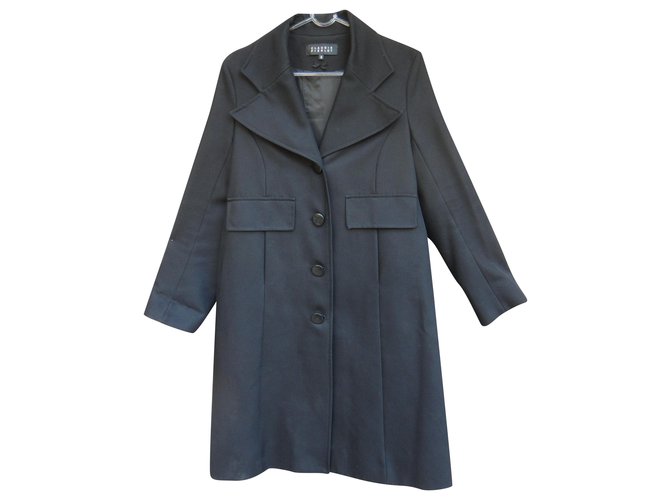 Claudie Pierlot t coat 3 Black Cotton Wool  ref.217728