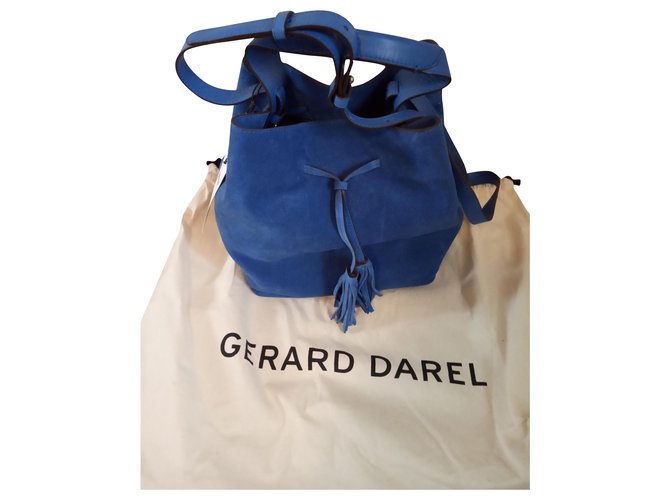 Gerard Darel Sax Blue Suede ref.217891 Joli Closet