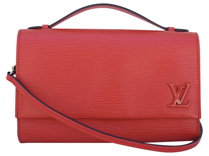 Cluny Louis Vuitton Borse Rosso Pelle  ref.217894