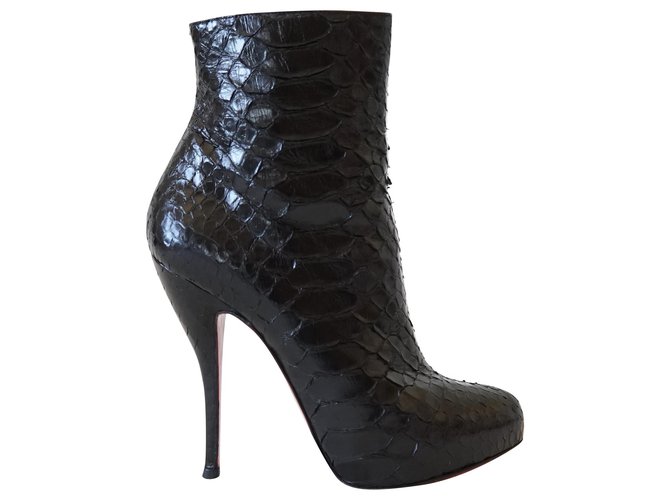 Christian Louboutin Ankle Boots Black Python  ref.217896