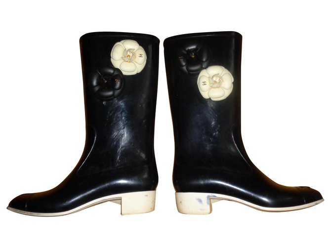Chanel boots Corde Noir  ref.217933