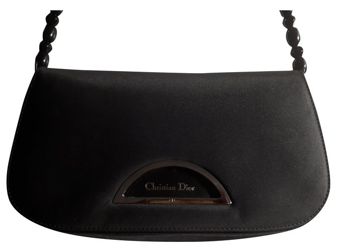 Dior Malice Black Leather Cloth  ref.217984