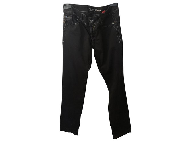 Guess Jeans Black Cotton  ref.218016