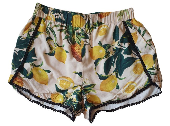 Edited Pantalones cortos Multicolor Viscosa  ref.218083